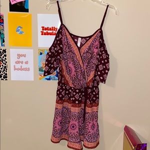 Cold shoulder romper